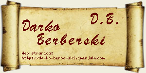Darko Berberski vizit kartica